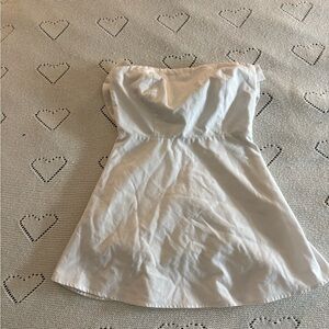 Altar'd State White Strapless Mini Dress